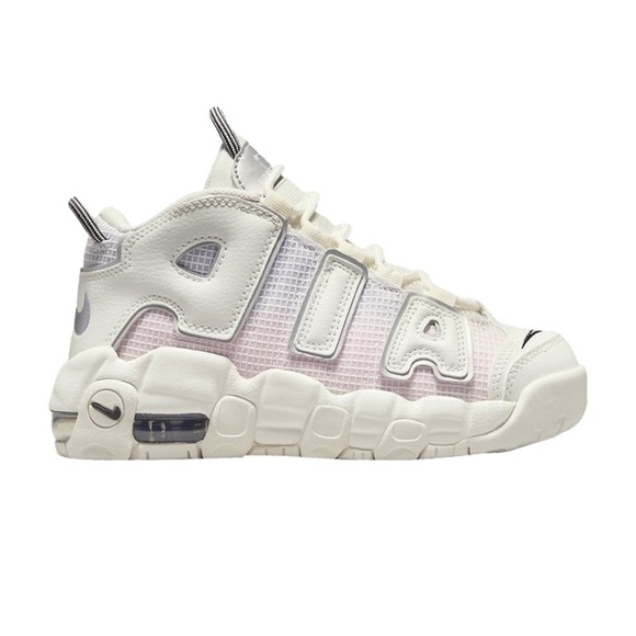 Nike Air More Uptempo White Sneakers - Picture 4 of 7